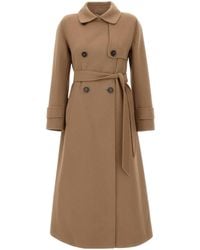 Max Mara - 'S Sem Double-Breasted Long Coat - Lyst