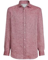 Brunello Cucinelli - Long-Sleeved Buttoned Shirt - Lyst