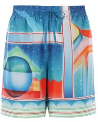 CASABLANCA - Galaxy Court Printed Shorts - Lyst