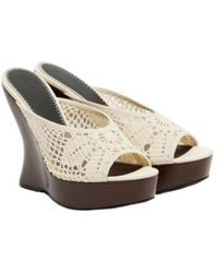 Magda Butrym - 115Mm Crochet Wedge Mules - Lyst