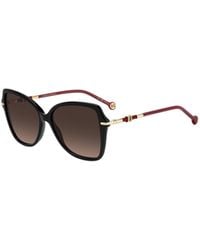 Carolina Herrera - Butterfly Frame Full Rim Sunglasses - Lyst