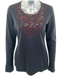 Armani Jeans - Round Collar And Long-Sleeved T-Shirt - Lyst