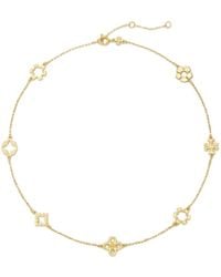 Tory Burch - Kira Clover 18Kt-Plated Necklace - Lyst