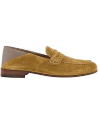 Manolo Blahnik - Round Head Loafer Shoes - Lyst