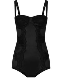 Dolce & Gabbana - Silk Bodysuit - Lyst