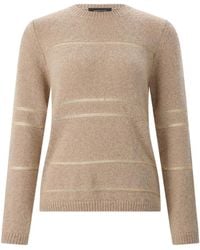Fabiana Filippi - Striped Crew-Neck Knitted Sweater - Lyst