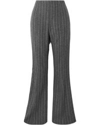 Carolina Herrera - Pin Striped Flared Casual Pants - Lyst
