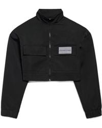Balenciaga - Cropped Tracksuit Jacket - Lyst