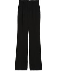 Max Mara - Studio High Waist Straight Leg Trousers - Lyst