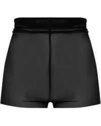 Rick Owens - High Waisted Stretch Shorts - Lyst