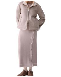Liu Jo - Boxy Synthetic Shearling Coat - Lyst