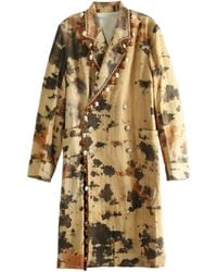 Commun's - Spotted Textured Coat - Lyst
