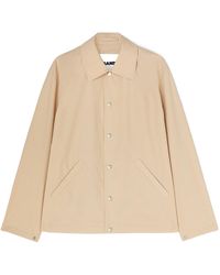 Jil Sander - Logo Printed Button-Up Jacket - Lyst