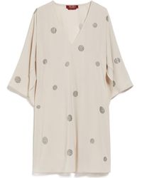 Max Mara - Deep V-Neck Blouse - Lyst