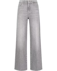 7 For All Mankind - Denim Pants Wide Leg Belt Loops Five Pockets - Lyst