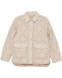 Woolrich - Quilted Buttoned Jacket - Lyst