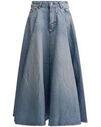 Balenciaga - 'Godet' Long Skirt - Lyst