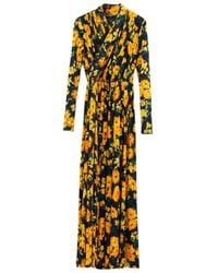 Balenciaga - Floral-Print Maxi Dress - Lyst