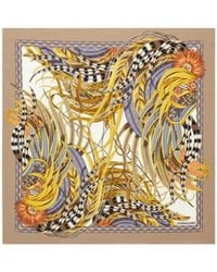 Ferragamo - Ferragamo Rooster Print Scarf - Lyst