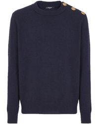 Balmain - Relaxed Fit Knit Jumper - Lyst