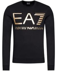EA7 - Logo-Print Detail Sweatshirt - Lyst