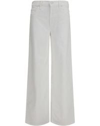 Mother - Rerun Zip Sneak Jeans Cotton; Elastane - Lyst