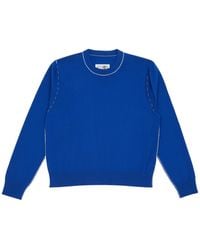 MM6 by Maison Margiela - Crew-Neck Cut-Out Jumper - Lyst