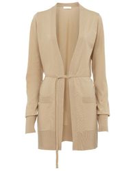 Chloé - Chlo Belted Long-Sleeved Cardigan - Lyst
