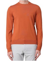 BOSS - Boss Logo Embroidered Crewneck Jumper - Lyst