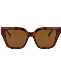 Gucci - Eyewear Square Frame Chain-Linked Sunglasses - Lyst
