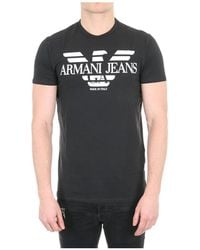 Armani Jeans - Logo Details T-Shirt - Lyst