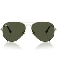 Ray-Ban - Aviator Titanium Sunglasses - Lyst