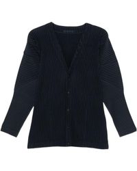 Homme Plissé Issey Miyake - Pleated Cardigan - Lyst