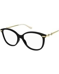 Gucci - Eyewear Round Frame Glasses - Lyst