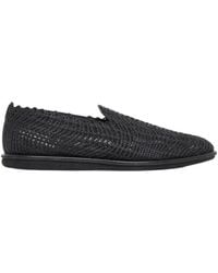 Giorgio Armani - Cornely-Embroidery Loafers - Lyst