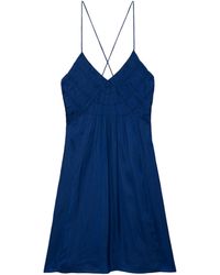 Zadig & Voltaire - Rayonna Satin Mini Dress - Lyst