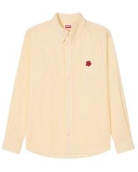 KENZO - 'Boke Flower' Embroidered Casual Shirt - Lyst