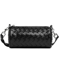 Bottega Veneta - Mini Intrecciato Barrel Crossbody Bag - Lyst