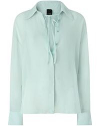 Pinko - Sheer Long-Sleeve Shirt - Lyst