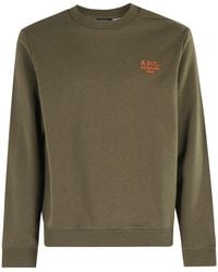 A.P.C. - Logo-Print Sweatshirt - Lyst
