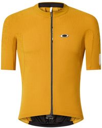 Oakley - Gridskin Pinstripe Ss Textured Zip Jersey - Lyst