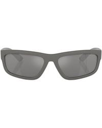 Prada Linea Rossa - Prada Eyewear Rectangular Frame Sunglasses - Lyst
