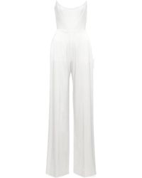 Alex Perry - Bridal Slaine Satin-Crêpe Jumpsuit - Lyst