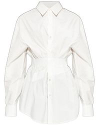 MM6 by Maison Margiela - Tied Waist Shirt - Lyst