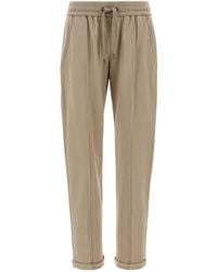 Brunello Cucinelli - Drawstring Tapered-Leg Sweatpants - Lyst