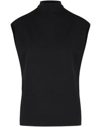 Jonathan Simkhai - Juli Viscose Blend Mock Neck Top - Lyst
