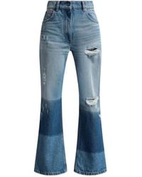 Moncler - X Palm Angels Straight Leg Distressed Jeans - Lyst