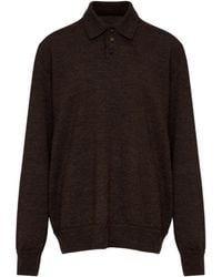 Maison Margiela - Straight Hem Knitted Polo Shirt - Lyst