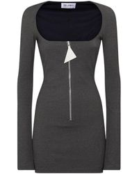 The Attico - The Scoop-Neck Midi Jersey Dress - Lyst