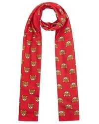 Moschino - Logo Details Scarf - Lyst